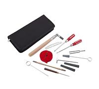 Kit d'accordage professionnel pour piano avec clé d'accordage, marteau, bande de tempérament, sourdine avec étui à tête carrée