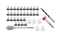 Kit d'acheminement de câbles avec 6 œillets en silicone, 3 forets et 30 pinces murales pour installation d'antenne parabolique Starlink