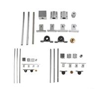 Kit d'actionneur linéaire à vis T8 à double tige - Guide de mouvement linéaire - Bloc de support de roulement linéaire SCS8UU - Arbre de 8 mm - Assemblage de rail en aluminium - Routeur CNC