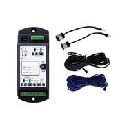 Kit d'actionneur linéaire pour ouvre-porte Ouvre-porte coulissant automatique à faisceau unique de 10m, capteur de sécurité, faisceaux photocellules infrarouges(1 beam black)