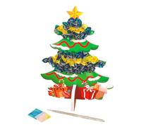 Kit d'activité manuelle - MEGACREA DIY - Sapin de Noël en tissu - 14,5 cm - Créativité - Motricité fine