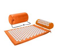 Kit d'acupression - Tapis d'acupression - Coussin de massage - Point d'acupuncture - Soulage les douleurs cervicales et dorsales - Relaxation musculaire et soulagement du stress - Soulagement de la
