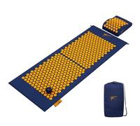 Kit d'acupression XL FITEM, Bleu-Orange | Tapis d'Acupression, Coussin, Boule de Massage, Soulage douleurs Dos et Cou, Sciatique
