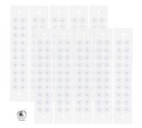 Kit d'Acupuncture à Graines d'Oreilles en Cristal, Autocollants de Massage AcuPoint, Relaxation, Flux d'énergie et Excellente Durabilité pour Soutenir votre beauté (Argent-200pcs)