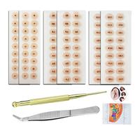 Kit d'Acupuncture à Graines d'Oreilles en Cristal, Autocollants de Massage AcuPoint, Relaxation, Flux d'énergie et Excellente Durabilité pour Soutenir votre beauté (pierres-108pcs)