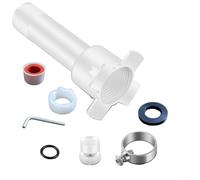 Kit d'adaptateur 4 en 1 pour inverseur de baignoire conçu pour les raccords de bec de baignoire standard avec réducteur fileté et raccord d'extension