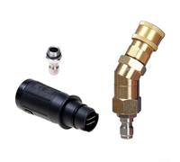 Kit d'adaptateur à connexion rapide en cuivre pour nettoyeurs haute pression avec régulateur de coude réglable et embouts de buse en bec de canard pour des travaux de nettoyage efficaces en plein air