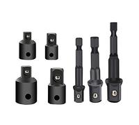 Kit d'adaptateur de boîtier d'impact, Kit de 7/8/16/24 adaptateurs douilles d'extension d'impact, tige connexion, foret(7pcs)