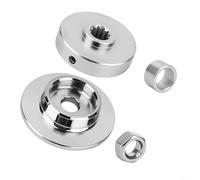 Kit d'adaptateur de brosse pour débroussailleuse Echo SRM-225, kit de conversion en alliage d'aluminium avec 20 mm pour ARBOR, mise à niveau robuste pour gazon épais et dégagement, comprend un écrou