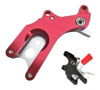 Kit d'adaptateur de cadre de frein à disque en alliage d'aluminium pour l'installation de freins à disque sur fourche standard et supports triangulaires arrière (DS02-rouge)