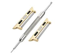 Kit d'adaptateur de connecteur de bracelet de montre | Compatible avec Apple iWatch Series 1-9 SE Ultra | Noir, argent, or rose, bleu | Fermoir de fixation de bracelet de montre | Raccords à clip |