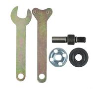 Kit d'adaptateur de conversion pour perceuse électrique 10 mm vers meuleuse d'angle - 5 pièces en métal avec écrous à bride et clé pour couper