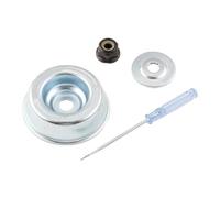 Kit d'adaptateur de lame de tondeuse à gazon en alliage, lot de 4 pièces pour tondeuses et tondeuses autoportées, avec joint, bague de support, écrou et tournevis