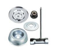 Kit d'adaptateur de Lame pour Stihl FS55 FS55R FS56 FS56RC FS70R FS80 FS85 FS90 FS90R FS94 FS94R FS100RX FS110 FS120 FS130 FS130R FS240 FS250 (rondelle de poussée, Plaque de Guidage, Thrust Plaque de