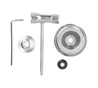 Kit d'adaptateur de lame pour Stihl FS55 FS55R FS56RC FS70R FS80, tête de débroussailleuse en métal, rondelle de butée, écrous de rechange, comprend des clés en forme de L et en T pour une