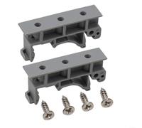 Kit d'adaptateur de montage sur rail DIN PCB pour rails C45 - Support de support de circuit imprimé de 35 mm avec vis pour armoire de contrôle industrielle et installation de relais (gris/noir/vert