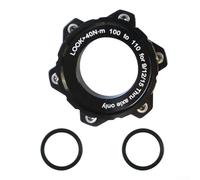 Kit d'adaptateur de moyeu pour vélo convertit le disque de verrouillage central en six boulons de montage extensible avant 100 à 110 et arrière 142 à 148 espacement avec pièces en aluminium noir