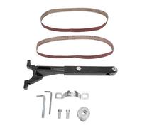 Kit d'adaptateur de ponceuse à bande pour meuleuse d'angle, outil de conversion rapide en acier inoxydable pour le polissage du bois et du métal, meulage avec roue motrice, clé à