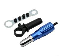 Kit d'adaptateur de rivet aveugle en alliage d'aluminium, tête de conversion rapide pour rivet électrique, accessoires d'outils électriques pour projets de réparation et d'assemblage de métaux