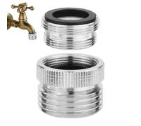 Kit d'adaptateur de robinet - Adaptateur de robinet avec aérateur, tuyau d'arrosage de 3/4" adaptateur de d'évier de 1/2", laiton chromé étanche, kit d'adaptateur de connecteurs de raccor