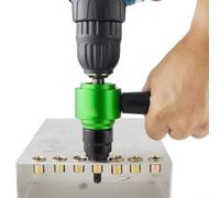 Kit d'adaptateur d'outils de rivet électrique pour installation Nutsert - Outil de rivetage en alliage d'aluminium avec 5 mandrins et 20 écrous, compatible avec filetage M8 (3)