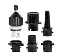 Kit d'adaptateur gonflable - Connecteur de velve universel, accessoire de gonflage d'air, outil de conversion de pompe multi-interface | Fixation étanche robuste, configuration de radeau merin extérie