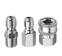 Kit d'adaptateur haute pression en acier inoxydable 3 pièces NPT3 / 8 Pour 4500-750 0PI Buses de laveuse haute pression