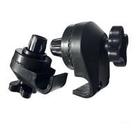 Kit d'adaptateur pour auvent en plastique noir conçu pour les structures de cadre rond avec tubes de 15 mm de diamètre et fentes de faisceau de 22 mm avec mécanisme robuste pour un réglage facile de