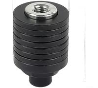 Kit d'adaptateur pour meuleuse d'angle à machine à rainurer avec 7 cales, tête de conversion en acier à haute teneur en carbone pour disques de coupe, interface filetée M10 à dégagement rapide pour le