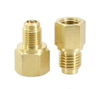 Kit d'adaptateur R12 vers R134a en laiton avec raccords SAE 1/4" et 1/2" Acme pour une réfrigération efficace