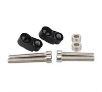Kit d'adaptateur Universal Motorcycle Fork Tube avec relocalisation de Virage Compatible avec des fourches de 39 mm et 49 mm s'adapte à Divers modèles, Dont Sportster Roadster et Super Fetal(Black)