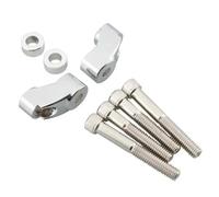 Kit d'adaptateur Universal Motorcycle Fork Tube avec relocalisation de Virage Compatible avec des fourches de 39 mm et 49 mm s'adapte à Divers modèles, Dont Sportster Roadster et Super Fetal(Chrome)