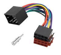 Kit d'adaptateurs d'autoradio ISO, connecteur ISO universel 16 broches, câble adaptateur de faisceau de câbles, rallonge enfichable, adaptateur radio pour Volkswagen BMW mini Land Rover, câble arrière