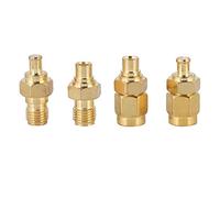 Kit d'adaptateurs MCX vers SMA 4 pièces, Laiton é 50Ω, Assortiment de connecteurs coaxiaux RF