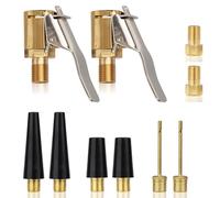 Kit d'adaptateurs Multi-valves - Compatible Presta, Schrader, Dunlop - Adaptateur pour Pompe Bosch Easy Pump - Pièces de Rechange pour Pneu de Voiture, vélo et Ballon