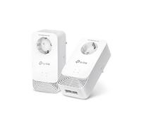 TP-Link Kit CPL G.hn2400 PG2400P – 2+2 ports Gigabit, prise intégrée, Multi‑TV, compatible box