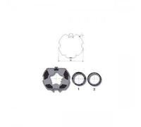 Kit d'adaptation Roue + Couronne - SOMFY - ZF 80 - Pour moteur 50 mm - Montage par clippage - Tube ZF 80