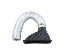 Kit D'admission D'air Turbo Universel Pour Pare-chocs Avant Kit D'entrée D'air Pour Turbine Entonnoir À Air Filtre À Air Tuyau D'admission(Square)