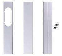 Kit d'aération portable pour climatiseur pour tuyau d'échappement, kit de joint de fenêtre coulissante réglable, plaque d'aération de fenêtre, kit d'étanchéité de fenêtre, tuyau d'échappement