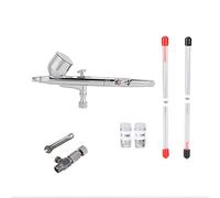 Kit d'aérographe, 0,2 0,3 0,5 mm à double action Ensemble d'aérographe, kits de peinture à ongles en aérosol, aiguilles et tuyau d'air pour hobby peinture de tatouage