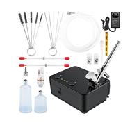 Kit d'aérographe à double Action compresseur de système d'aérographe multifonctionnel pistolet de pulvérisation de 0.3mm for la peinture de gâteau modèle de maquillage des ongles