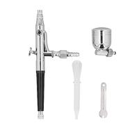 Kit d'aérographe Professionnel de pulvérisation de Peinture 30MPa avec Valve de contrôle de Pression à Double buse, Outil de Peinture d'artefact en Acier Inoxydable pour Artistes