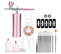 Kit d'aérographes avec buse de 0,3 mm sans fil - Ensemble d'aérographes multifonctions avec compresseur pour peinture