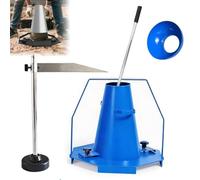 Kit d'Affaissement Béton 5-en-1, Cône Acier 30cm, Tige, Règle et Base