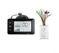 Kit d'affichage de contrôleur de vélo électrique 36 V 48 V 250 W 350 W Moteur sans balais double mode JN-15A avec écran LCD-GD01 pour scooter électrique E-For Bike Conversion Argent