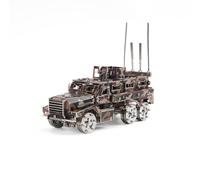 Kit d'affichage de puzzle 3D en métal - Véhicule de combat blindé 3D Steampunk mécanique - Cadeau créatif pour les fans militaires (200 pièces + )
