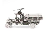 Kit d'affichage de puzzle 3D en métal - Véhicule de transport mécanique 3D Steampunk - Cadeau créatif pour les fans militaires (150 pièces + )