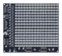 Kit d'affichage LED 16 x 16, 300 pour composants SMD pour la pratique de la soudure à faire soi-même, panneau d'animation automatique avec entrée 5 V pour l'apprentissage de l'électronique