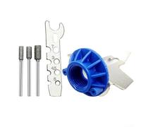 Kit d'affûtage électrique pour tronçonneuse électrique avec têtes de meulage en acier trempé pour chaîne de tronçonneuse et entretien du cutter (bleu)