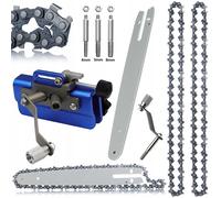 Kit d'affûtage manuel: guide, 2 chaînes 1/4", affûteur à manivelle aci
